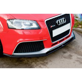 Накладка сплиттер на передний бампер на Audi RS3 8P